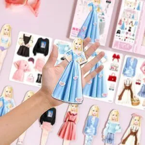 Magnetic Dress Up Dolls For Girls - 4 Themed Sets With 70+ Costume Stickers For Creative Play